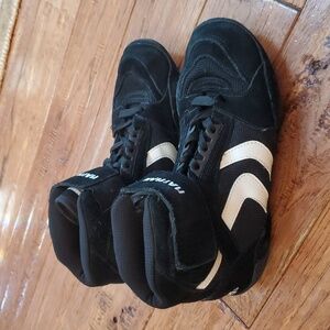 Matman S025 black suede wrestling shoes